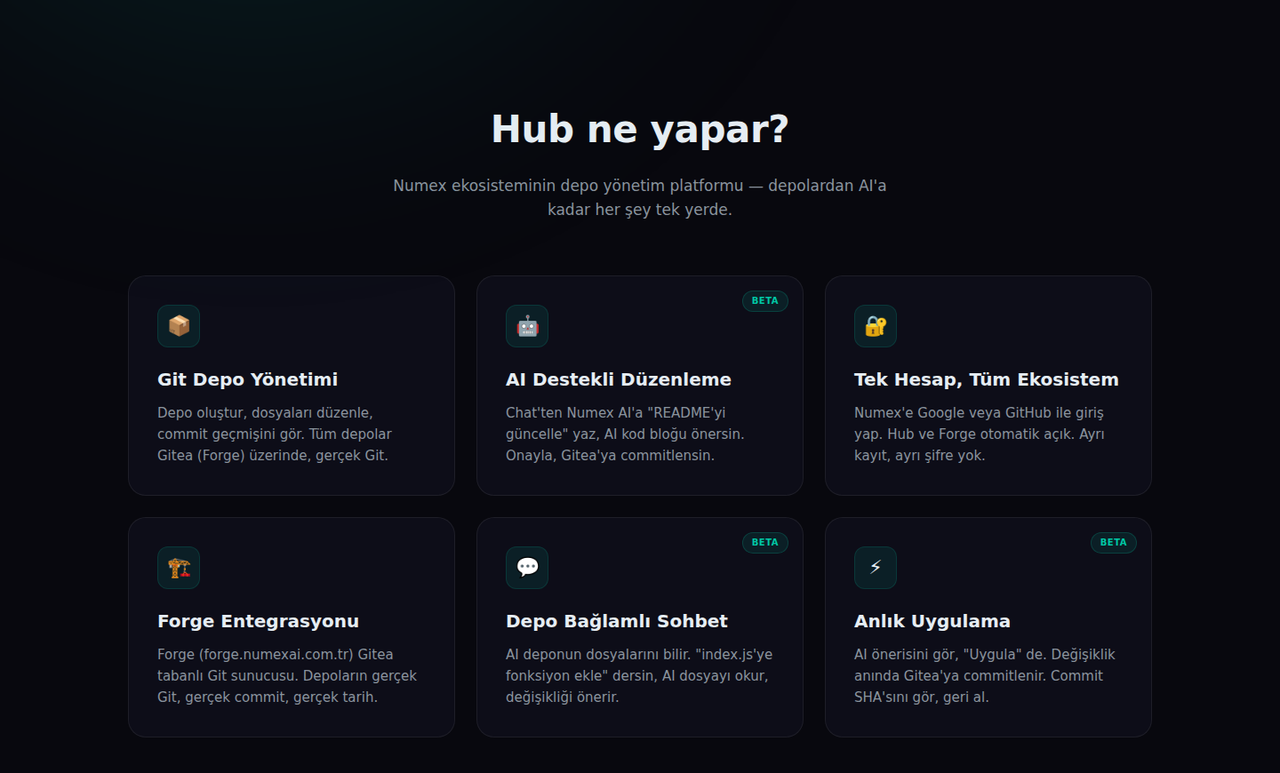 Hub özellikleri