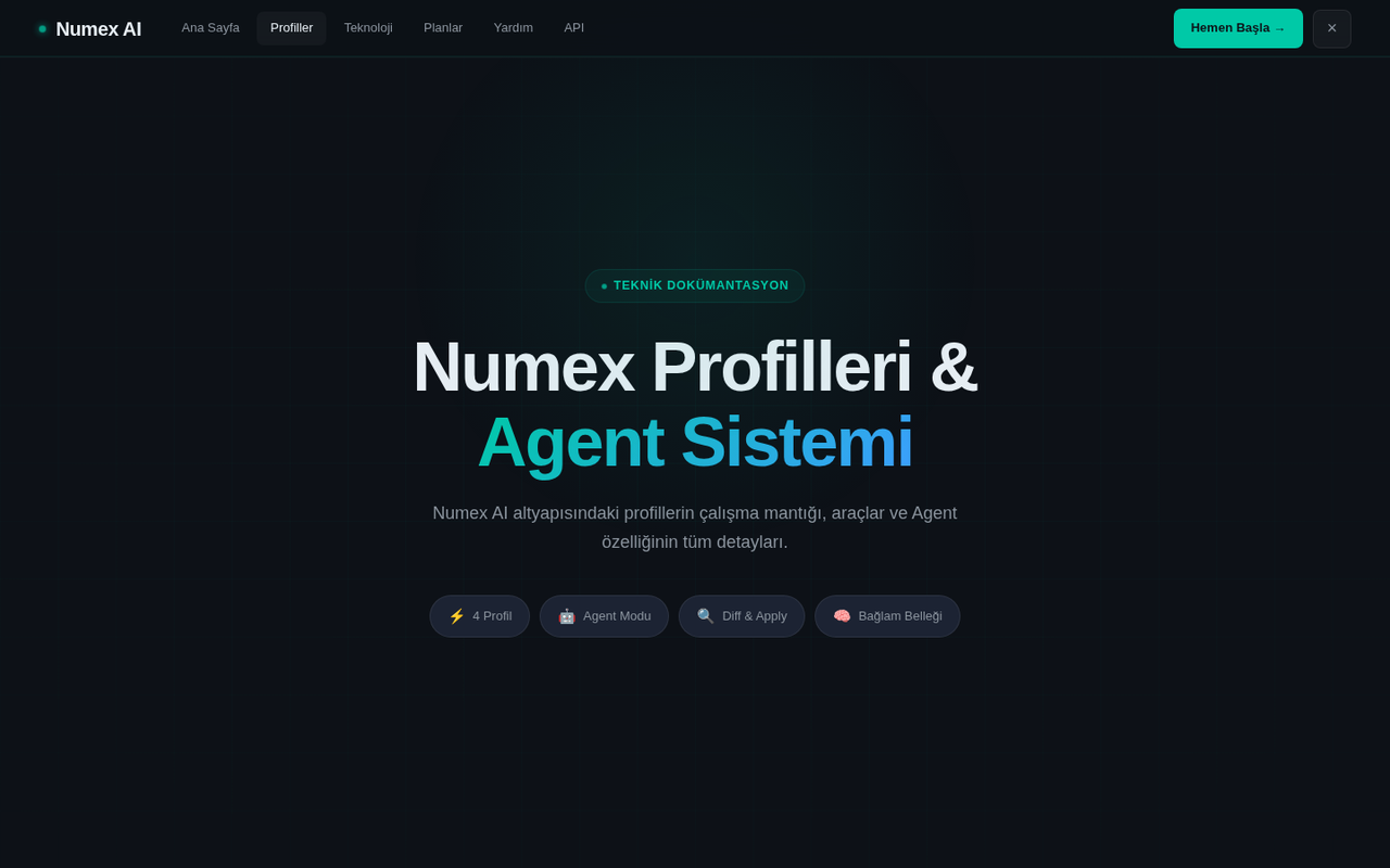 Numex profilleri ve agent sistemi